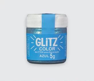 Imagem de Glitter Para Decoracao Azul 5g Fab