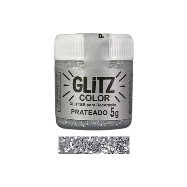 Imagem de Glitter Para Decoração Glitz 5g Efeito Glow Brilho Acabamento E Revestimento Em Bolo Chantilly Fab