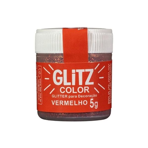 Imagem de Glitter Para Decoração Vermelho - 1 Unidade - Glitz - Rizzo