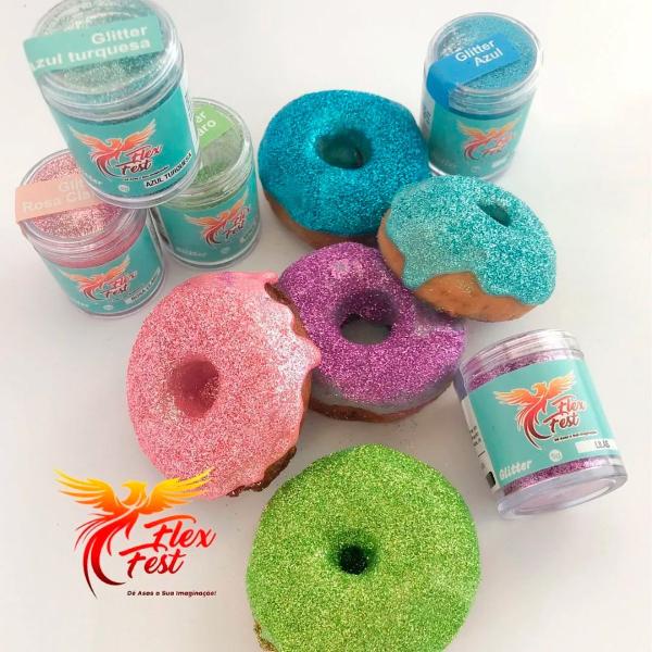 Glitter Pó Comestível Para Confeitaria Brilho Flex Fest 5g - FlexFesta Imagem de Glitter Pó Comestível Para Confeitaria Brilho Flex Fest 5g
