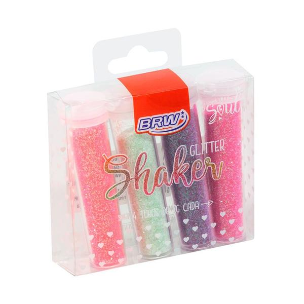 Imagem de Glitter Shaker BRW Pastel 7g com 4 Cores  GL0501