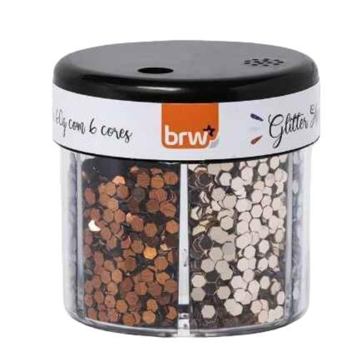 Imagem de Glitter Shaker Hexágonos Fashion com 6 Cores - BRW