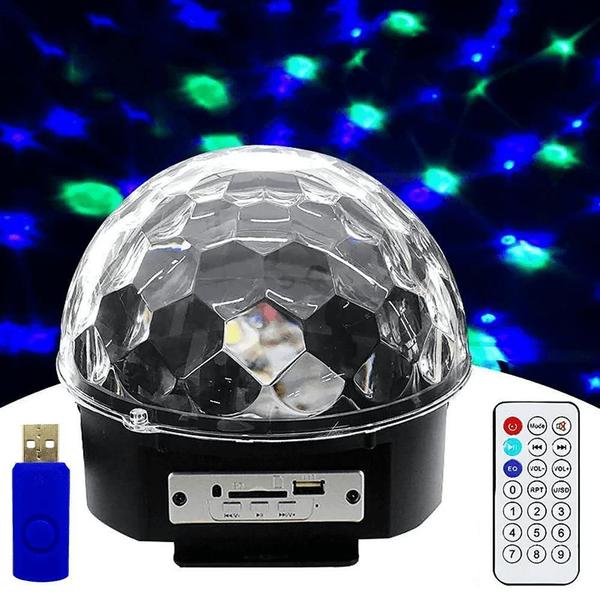 Imagem de Globo Bola Maluca Cristal 9 Leds 30W Rgb Festa Balada