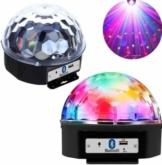 Imagem de Globo Bola Maluca Led Magic Cristal Rgb Bluetooth Pen Drive