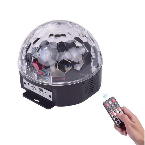 Imagem de Globo Bola Maluca Led Magic Cristal Som Mp3 Luz Festa DJ Bluetooth