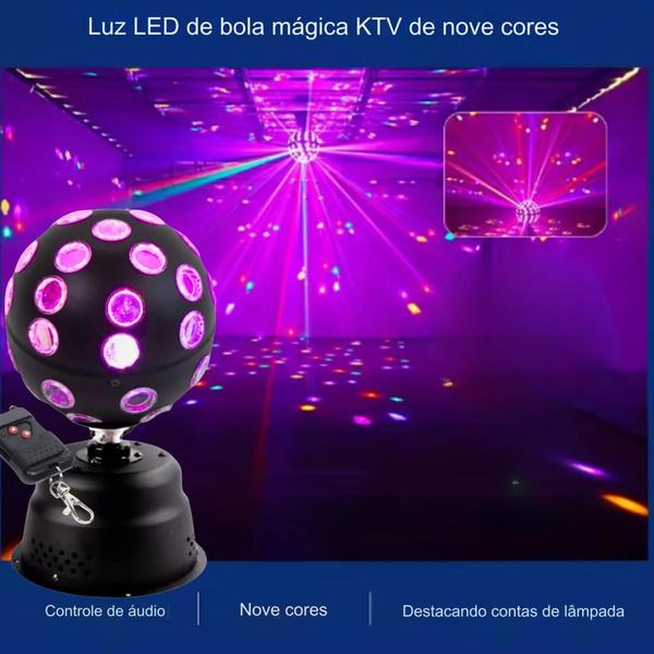 Imagem de Globo Canhão Raio Laser Projetor Jogo De Luz Led Potentes Festas 110V CYL5860