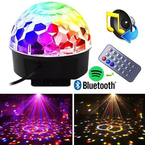 Imagem de Globo Colorido Jogo De Led Bluetooh  Strobo Rgb Iluminação