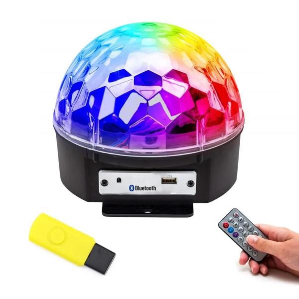 Imagem de Globo Colorido Jogo Luz Strobo Rgb Iluminação Dj