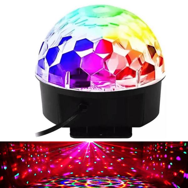 Imagem de Globo Maluco Jogo De Luz Luz RGB 24W Bluetooth, Controle Remoto e Pendrive Ritmos - GLM0909