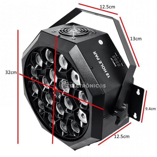 Imagem de Globo Moving laser Profissional Bee Eye 18 Leds Rgbw 200w Dmx Estroboscópico Para DJ WS3314