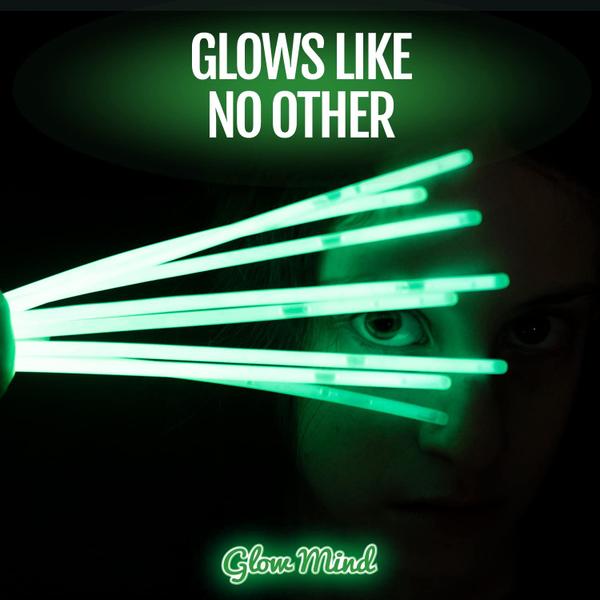 Imagem de Glow Sticks Glow Mind 200 Ultra Bright com pulseiras e colar