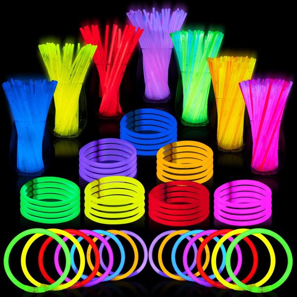 Imagem de Glow Sticks JOYIN 144 unidades Bulk 8 Glowsticks, lembrancinhas de festa