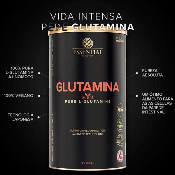 Imagem de Glutamina 100% Pura - Lata 600g - Essential Nutrition