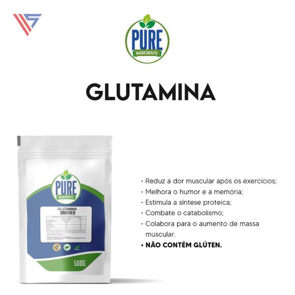 Imagem de Glutamina 250g Pura C/ Certificado Pure Athletic