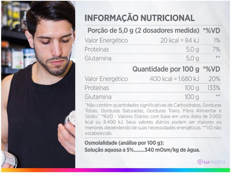 Imagem de Glutamina Atlhetica Nutrition Micronized - em Pó 150g sem Sabor