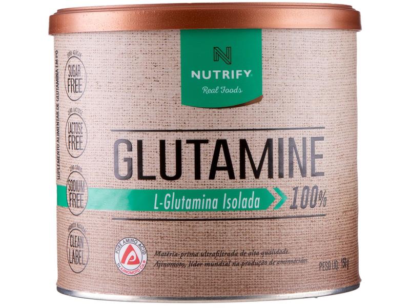 Glutamina Nutrify Glutamine em Pó 150g - Natural sem Sabor Glutamina Nutrify Glutamine em Pó 150g - Natural sem Sabor
