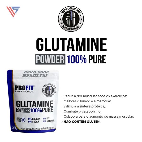 Imagem de Glutamina Powder 100% Pura 300g Profit Laboratórios