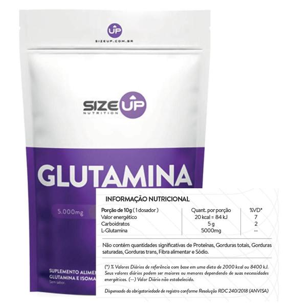 Imagem de Glutamina (Sc) 150 G - Size Up Sem Sabor 150 G