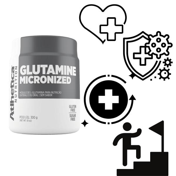 Imagem de Glutamine Atlhetica Nutrition 100% Glutamina Micronizad 300g