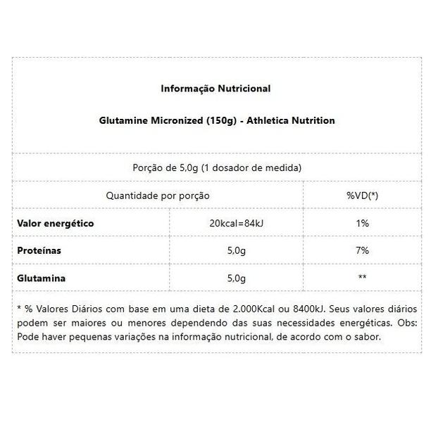 Imagem de Glutamine Micronized (150g) - Padrão: Único