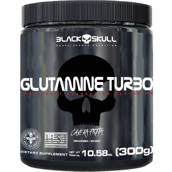 Imagem de Glutamine Turbo - 300G Sem Sabor - Black Skull