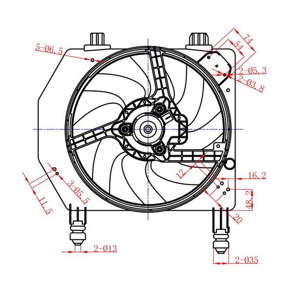 Imagem de Gmv Ventoinha Defletor Ford Courrier / Fiesta 1.4 8v Motor E