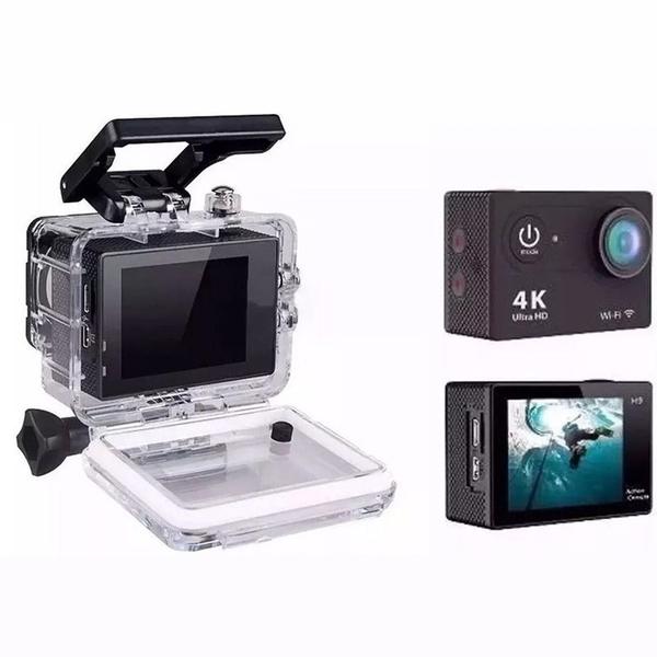 Imagem de Go Cam Camera Vídeo Action Ação WiFi 4K Sports Cam Ultra HD DV Resistente Água 30M