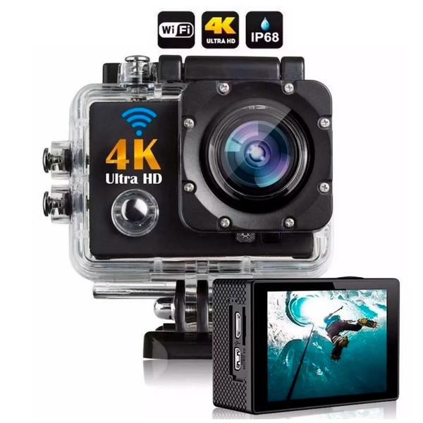 Imagem de Go Cam Camera Vídeo Action Ação WiFi 4K Sports Cam Ultra HD DV Resistente Água 30M Estilo