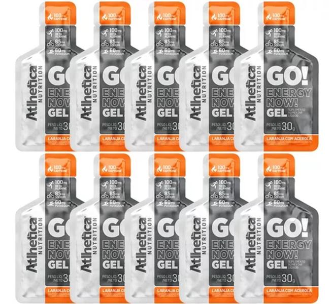 Imagem de Go! Energy Now Gel Display 10 Sachês de 30g cada Atlhetica Sabores