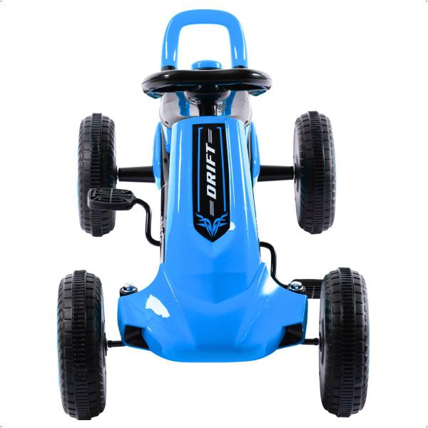 Imagem de Go Kart Azul Com Som Uni Toys Rodas Antiderrapante Pedal e Passeio 2 em 1