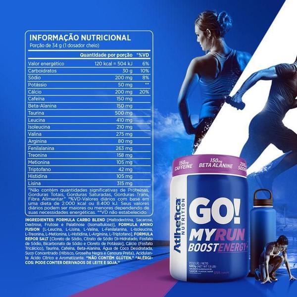 Imagem de Go My Run Boost Energy + Atlhetica 680G Energia Endurance