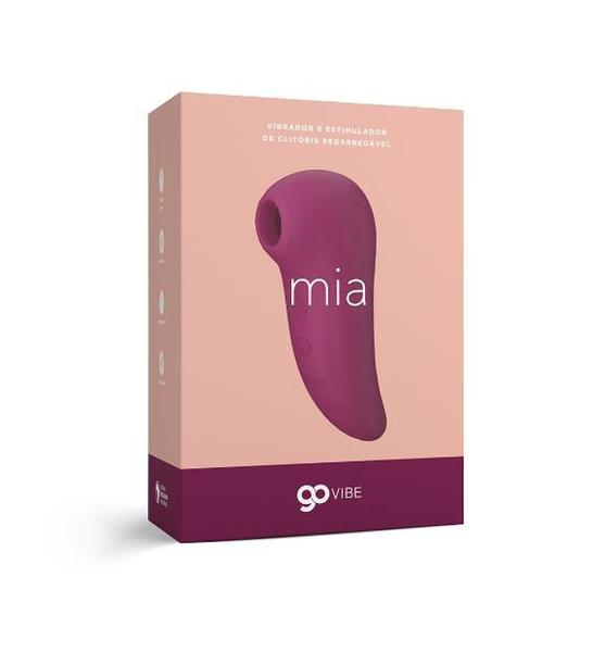 Imagem de Go Vibe Mia Sugador de Clitóris e Vibrador 12,3cm x 5,5cm 7 Intensidades 2 Motores em Silicone Recarregável A Sós