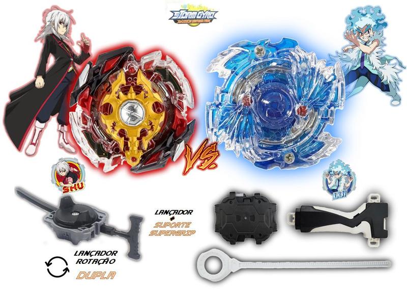 Imagem de God Spriggan e Cristal Luinor 2 Beyblade Burst 2 Lançador Kit Beyblad