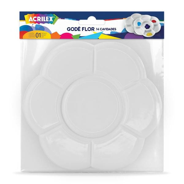 Gode para pintura Acrilex - 14 cavidades Imagem de Gode para pintura Acrilex - 14 cavidades