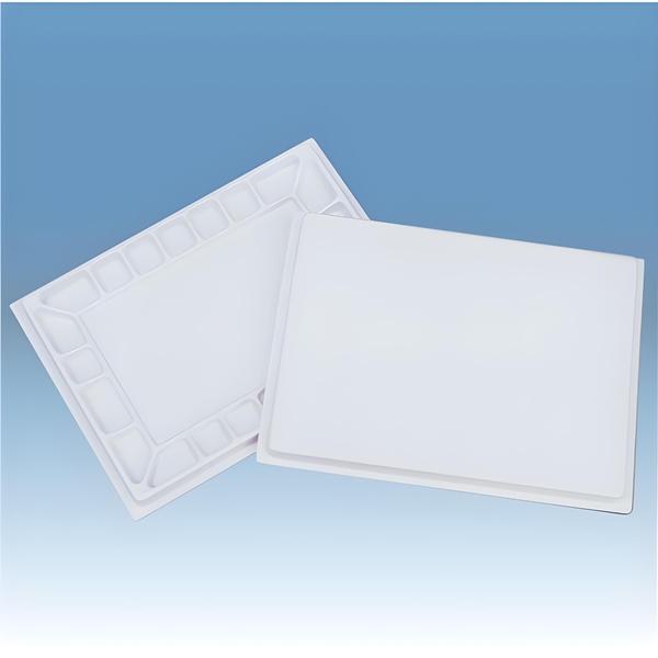 Godet Moldado em Poliestireno 40x30cm com Tampa 22 Cavidades Mod 12468 - TRIDENT Imagem de Godet Moldado em Poliestireno 40x30cm com Tampa 22 Cavidades Mod 12468