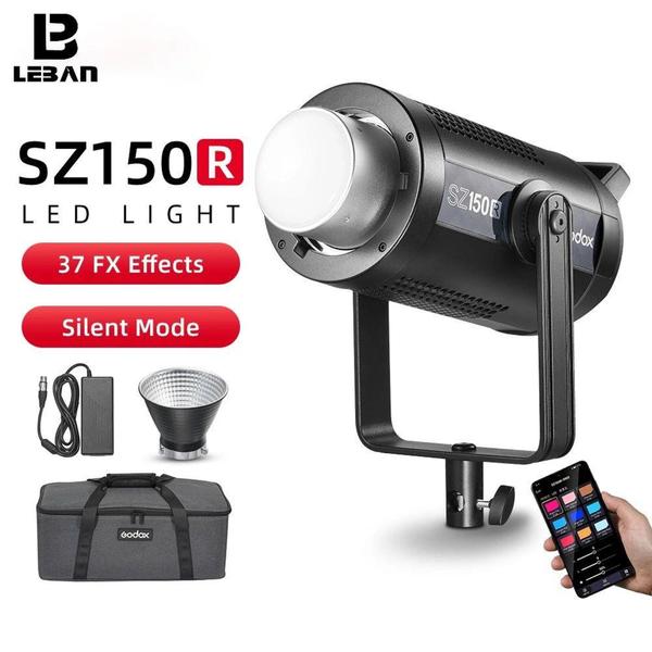 Godox Zoom Rgb Led Sz150r Luz De Vídeo Imagem de Godox Zoom Rgb Led Sz150r Luz De Vídeo