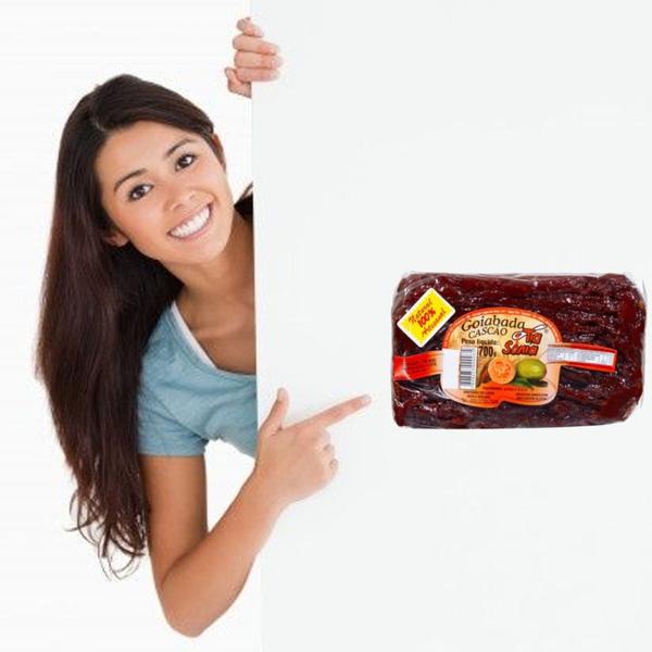 Goiabada Cascão Tradicional TIA SÔNIA 700g Imagem de Goiabada Cascão Tradicional TIA SÔNIA 700g