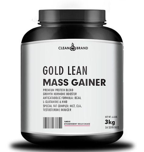 GOLD LEAN MASS GAINER HIPERCALÓRICO 3KG 100 Doses - CleanBrand Imagem de GOLD LEAN MASS GAINER HIPERCALÓRICO 3KG 100 Doses