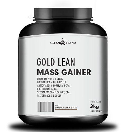 GOLD LEAN MASS GAINER HIPERCALÓRICO 3KG 100 Doses - CleanBrand Imagem de GOLD LEAN MASS GAINER HIPERCALÓRICO 3KG 100 Doses