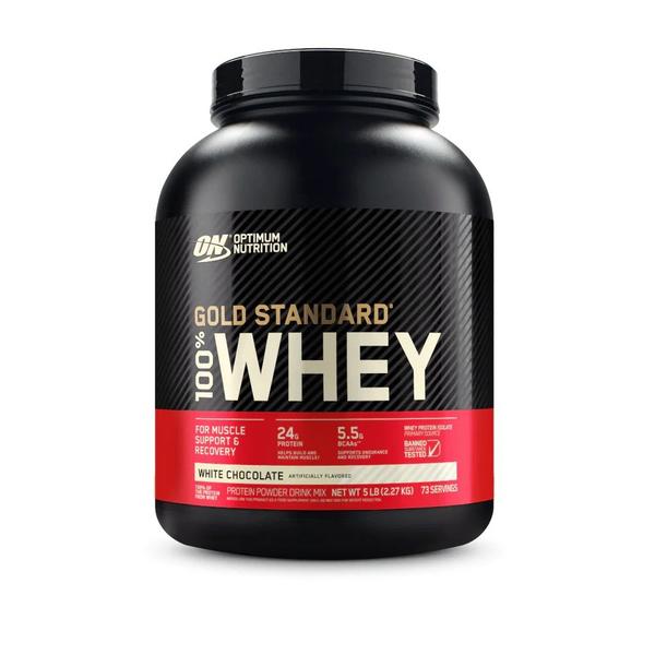 Gold Standard 100% Whey Pote 2,27Kg - Optimum Nutrition Imagem de Gold Standard 100% Whey Pote 2,27Kg - Optimum Nutrition