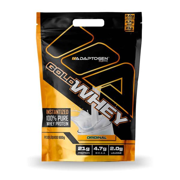 Imagem de Gold Whey 900g Adaptogen contém matéria-prima importada