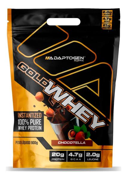 Imagem de Gold Whey Pure 100% Concentrado Chocotella 900g  Adaptogen