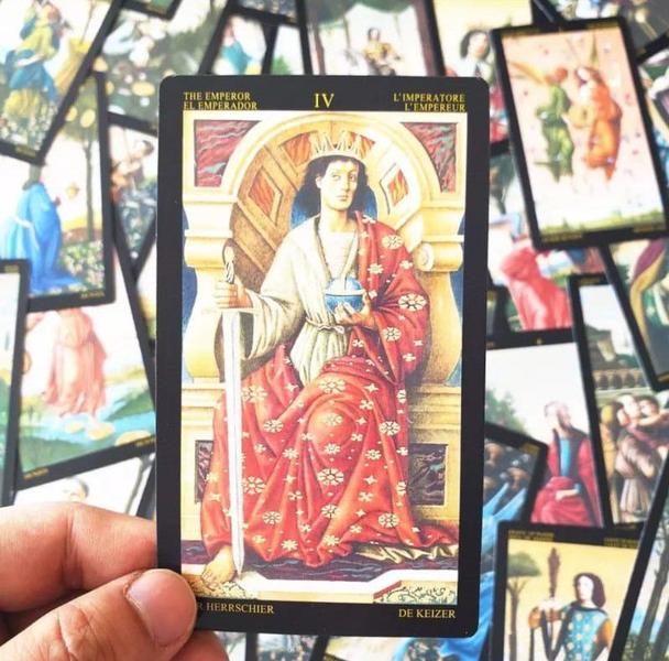 Imagem de Golden Botticelli Tarot Deck Tarô Dourado De Sandro Botticelli Baralho de Cartas de Oráculo