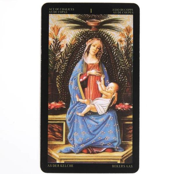 Imagem de Golden Botticelli Tarot Deck Tarô Dourado De Sandro Botticelli Baralho de Cartas de Oráculo