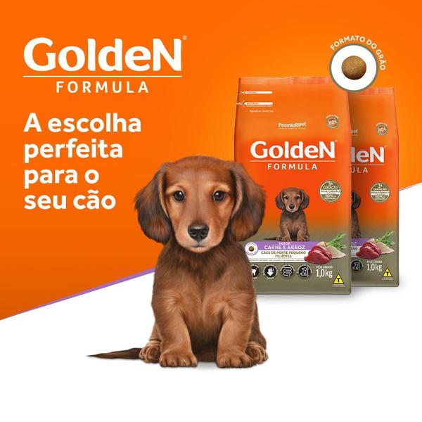 Imagem de GoldeN Formula Cães Filhotes Porte Pequeno Carne & Arroz 1 kg