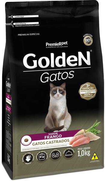 Golden Gatos Adulto Castrado Frango - PREMIER Imagem de Golden Gatos Adulto Castrado Frango