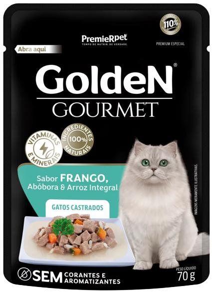 Imagem de Golden Gourmet Sachê Gatos Castrados Frango 70gr