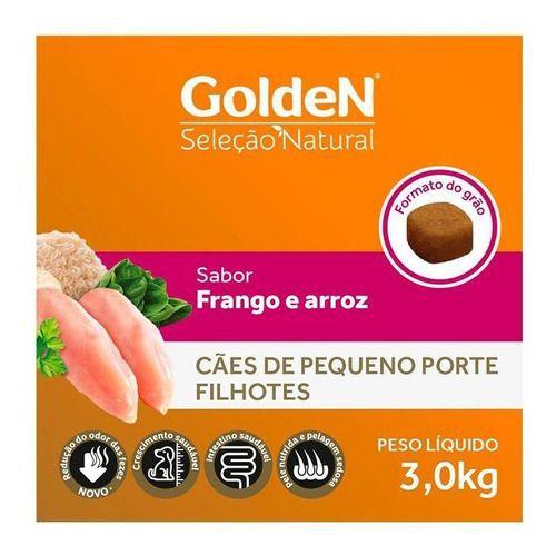 Imagem de GoldeN Seleção Natural Cães Filhotes Porte Pequeno Frango & Arroz 3 kg