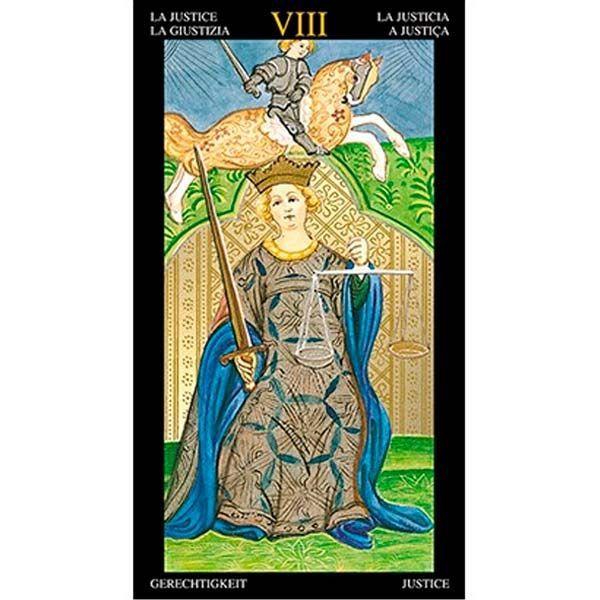 Imagem de Golden visconti grand trumps tarot - cartas douradas