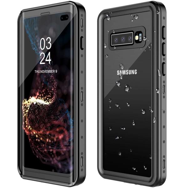 Imagem de GOLDJU Samsung Galaxy S10 Plus Caixa Impermeável, S10 Plus Case Construído em Protetor de Tela 360 Corpo Completo Proteção À Prova de Sujeira IMPERMEável IP68 Caso à prova d'água para Samsung S10 Plus 6.4